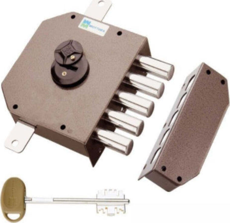 MOTTURA---SERRATURA-A-CHIAVE-DOPPIA-MAPPA,-TRIPLICE-3CH.60---SENZA-ASTE,-DESTRA---VERNICIATA