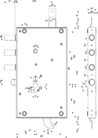 MOTTURA---SERRATURA-BLINDATA-PER-CILINDRO---COMANDO-CHIAVISTELLI-A-POMOLO-E-BLOCCO-CON-CILINDRON---AZIONANTE-MEZZO-GIRO-SINISTRA
