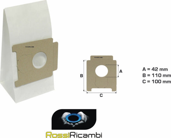 MOULINEX 5 SACCHETTI ASPIRAPOLVERE POWER PACK BQ1 BQ2 BQ3 CE1..2 - DJ1 DJ3 DJ4 DJ5 - NS 278 Casa e cucina/Aspirapolvere e pulizia di pavimenti e finestre/Accessori per aspirapolvere/Sacchetti per aspirapolvere/Sacchetti per aspirapolvere verticale Rossi Ricambi - Venetico Marina, Commerciovirtuoso.it
