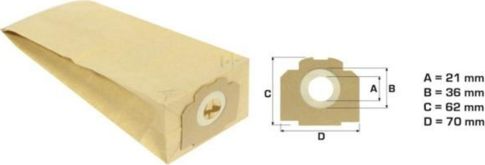 MOULINEX 5 SACCHETTI SCOPA ELETTRICA MODELLO FIDELIO - NS 267 Casa e cucina/Aspirapolvere e pulizia di pavimenti e finestre/Accessori per aspirapolvere/Sacchetti per aspirapolvere/Sacchetti per aspirapolvere verticale Rossi Ricambi - Venetico Marina, Commerciovirtuoso.it