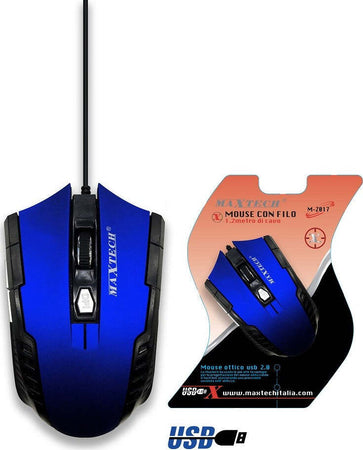 Mouse Gaming Con Cavo Usb Ottico Mini Con Filo Per Computer Pc Da Gioco Maxtech M-z017 Informatica e Videogiochi > Accessori PC > Mouse e Tastiere PC Trade Shop italia - Napoli, Commerciovirtuoso.it