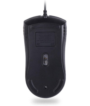 Mouse Gaming Con Filo Leggero Luci A Led Multicolor Effetto Traforato Per Pc