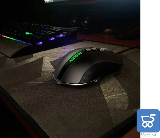 Mouse Gaming USB con 8 pulsanti programmabili Fino a 4000 DPI RGB LED per PC