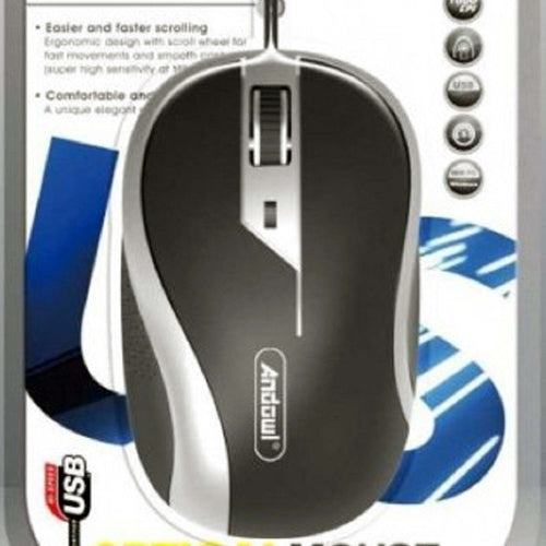 Mouse Ottico Con Cavo Usb Silenzioso Cablato Per Computer Pc Notebook Qm80 Elettronica/Informatica/Accessori/Tastiere Mouse e periferiche di input/Mouse Trade Shop italia - Napoli, Commerciovirtuoso.it
