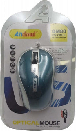 Mouse Ottico Con Cavo Usb Silenzioso Cablato Per Computer Pc Notebook Qm80 Elettronica/Informatica/Accessori/Tastiere Mouse e periferiche di input/Mouse Trade Shop italia - Napoli, Commerciovirtuoso.it