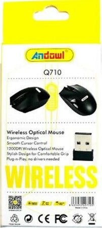 Mouse Ottico Wireless Q710 Senza Fili Usb Per Notebook Pc Computer 1200dpi 2,4ghz Elettronica/Informatica/Accessori/Tastiere Mouse e periferiche di input/Mouse Trade Shop italia - Napoli, Commerciovirtuoso.it