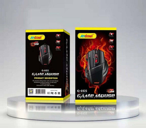 Mouse Professionale Gaming 3200 Dpi 7 Tasti Usb Ottico Laptop Videogiochi Q-802 Elettronica/Informatica/Accessori/Tastiere Mouse e periferiche di input/Mouse Trade Shop italia - Napoli, Commerciovirtuoso.it