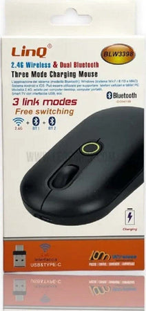 Mouse Senza Fili Dual-mode Connettivit? Wireless 2.4ghz & Dual Bluetooth Blw3398 Elettronica/Informatica/Accessori/Tastiere Mouse e periferiche di input/Mouse Trade Shop italia - Napoli, Commerciovirtuoso.it