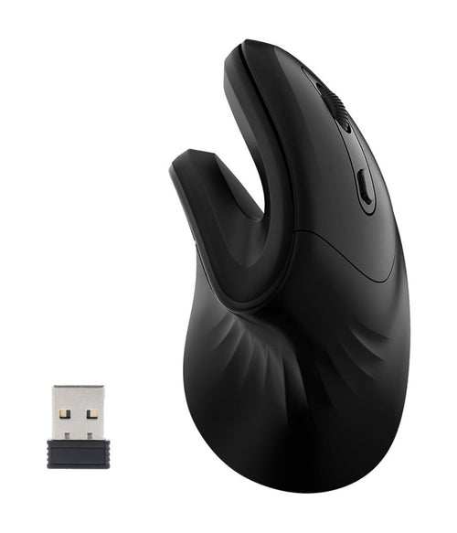 Mouse Verticale Per Mano Destra Da Gioco Ergonomico Polso Ottico Per Pc Nero
