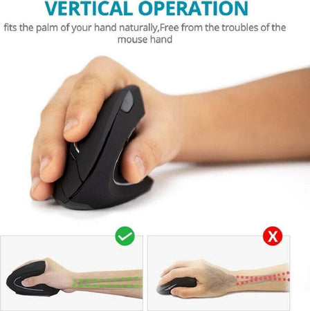 Mouse Verticale Wireless 2.4ghz Ergonomico Con 7 Luci Led Rgb Senza Fili W9002 Elettronica/Informatica/Accessori/Tastiere Mouse e periferiche di input/Mouse Trade Shop italia - Napoli, Commerciovirtuoso.it