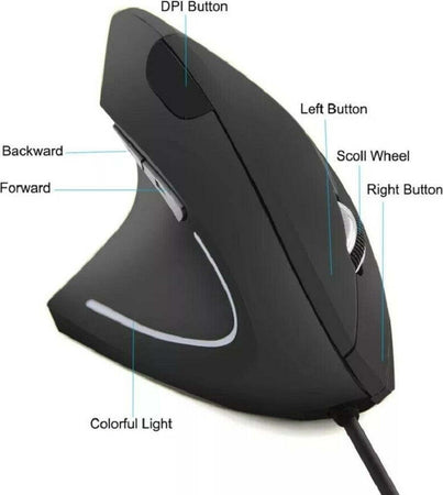 Mouse Verticale Wireless 2.4ghz Ergonomico Con 7 Luci Led Rgb Senza Fili W9002 Elettronica/Informatica/Accessori/Tastiere Mouse e periferiche di input/Mouse Trade Shop italia - Napoli, Commerciovirtuoso.it