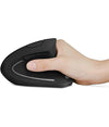 Mouse Verticale Wireless Senza Fili Impugnatura Verticale Design Ergonomico Nero