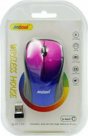 Mouse Wireless Colorato Senza Fili 2.4g 1600dpi Q-jc124 Connessione Usb Computer Elettronica/Informatica/Accessori/Tastiere Mouse e periferiche di input/Mouse Trade Shop italia - Napoli, Commerciovirtuoso.it