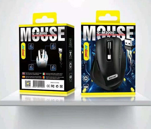 Mouse Wireless Ottico Professionale Ergonomico 2400dpi Dongle Usb Per Pc Q-m2000 Elettronica/Informatica/Accessori/Tastiere Mouse e periferiche di input/Mouse Trade Shop italia - Napoli, Commerciovirtuoso.it