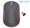 Mouse Wireless USB MWL02 NEWTOP - NERO-ROSSO