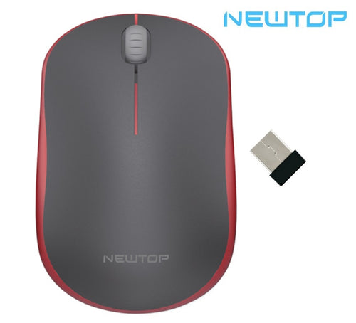 Mouse Wireless USB MWL02 NEWTOP - NERO-ROSSO