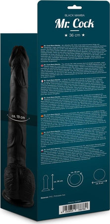 Mr. Cock Black Mamba 39 Cm Black Fallo Realistico Gigante Nero Con Ventosa Dildo Realistico Nero Salute e cura della persona/Erotismo e contraccezione/Sex toys/Dildo/Dildo realistici Kondorama - Martinsicuro, Commerciovirtuoso.it