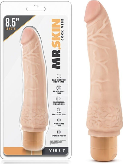 Mr. Skin Cock Vibe 7 Fallo Realistico Vibrante Velocità Regolabile Impermeabile In Pvc Lunghezza 18.5 Cm Salute e cura della persona/Erotismo e contraccezione/Sex toys/Vibratori/Vibratori realistici Kondorama - Martinsicuro, Commerciovirtuoso.it