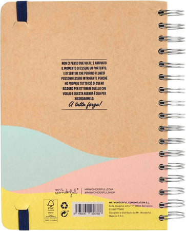 Mr wonderful Agenda Classica 2023 Giornaliera - Un Gran Giorno Inizia Qui