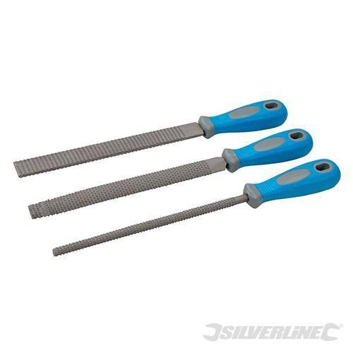 Set di raspe per legno 200 mm Silverline 3 pezzi Silverline