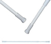 MSV Rod bar per tenda doccia o vasca allungabile senza foratura in Alu 140-260cm Bianco