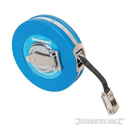 Rotella misurazione nastro metrico in fibra di vetro 10m 30m 50m Silverline Silverline