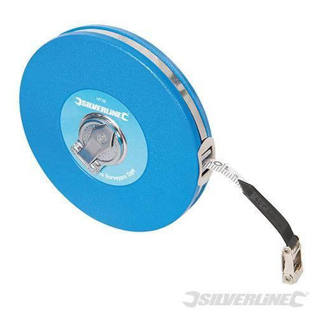 Rotella misurazione nastro metrico in fibra di vetro 10m 30m 50m Silverline Silverline