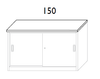 Top in nobilitato per sopralzo L150x35x2h