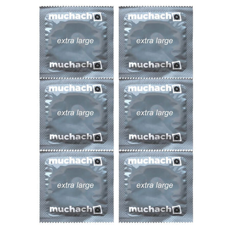 MUCHACHO XL PROFILATTICI PRESERVATIVI TRASPARENTI MISURA GRANDE SENZA AROMA 6x4