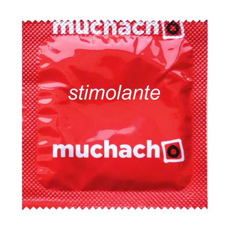 MUCHACHO STIMOLANTE PROFILATTICI PRESERVATIVI TRASPARENTI CON RILIEVI SENZA AROMA 6x4