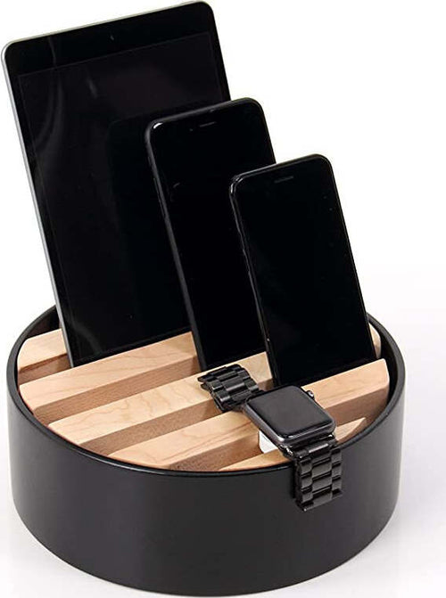 Muemma-Trellis-Charging-Dock-Nero-e-Legno-Naturale
