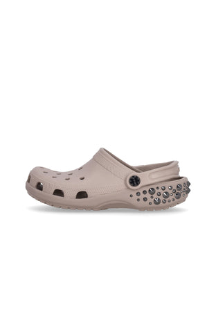 CROCS Mule Donna W Classic Studded Clog Taupe da donna
