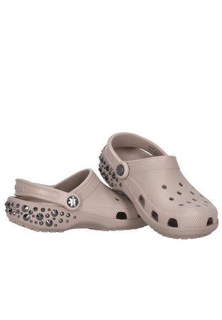 CROCS Mule Donna W Classic Studded Clog Taupe da donna