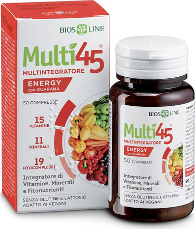 Multi-45-Energy-con-Guaranà-50cpr-Integratore-Alimentare-Bios-Line