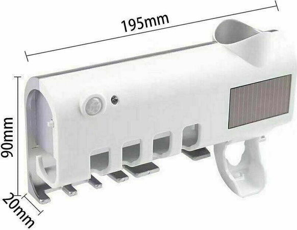 Multi Sterilizzatore UV Spazzolino Dispenser Dentifricio e Supporto Spazzolini Casa e cucina/Bagno/Accessori per il bagno/Dosatori e porta accessori/Porta spazzolini Zencoccostore - Formia, Commerciovirtuoso.it