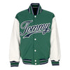 Tommy Hilfiger Giubbotto College Uomo Letterman Jacket Ext Court Green/multi da uomo