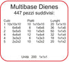 Multibase Dienes - 447 Pz. Gioco Di Calcolo per Bambini Dida