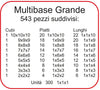 Multibase Grande - 543 Pz. Gioco Di Calcolo per Bambini Dida