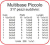 Multibase Piccolo - 317 Pz. Gioco per Bambini Di Calcolo Dida