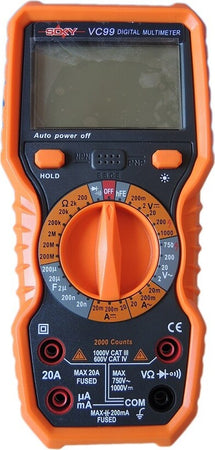 Multimetro Digitale Tester Professionale Volt Ampere Farad Ohm Puntali Vc99 Casa, arredamento e bricolage > Bricolage e fai da te > Multimetri Trade Shop italia - Napoli, Commerciovirtuoso.it