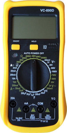 Multimetro Digitale Tester Professionale Volt Ampere Ohm Farad Puntali Vc890d Casa, arredamento e bricolage > Bricolage e fai da te > Multimetri Trade Shop italia - Napoli, Commerciovirtuoso.it