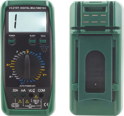 Multimetro Digitale Tester Professionale Volt Ampere Voltmetro 20a Lcd Vc2101 Fai da te/Materiale elettrico/Attrezzi e tester/Multimetri Trade Shop italia - Napoli, Commerciovirtuoso.it