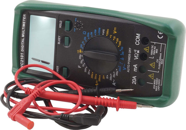 Multimetro Digitale Tester Professionale Volt Ampere Voltmetro 20a Lcd Vc2101 Fai da te/Materiale elettrico/Attrezzi e tester/Multimetri Trade Shop italia - Napoli, Commerciovirtuoso.it