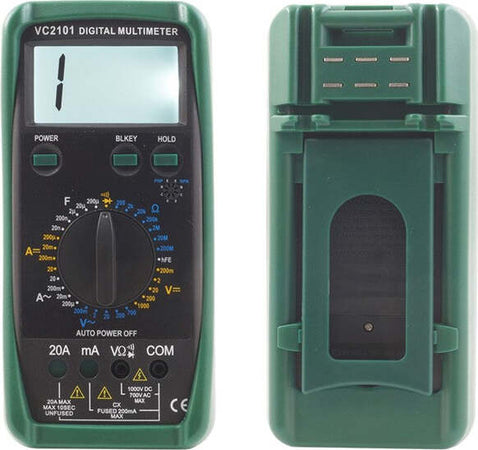 Multimetro Digitale Tester Professionale Volt Ampere Voltmetro 20a Lcd Vc2101 Fai da te/Materiale elettrico/Attrezzi e tester/Multimetri Trade Shop italia - Napoli, Commerciovirtuoso.it