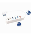 Multipresa 1 Presa Universale Schuko+3 Bipasso 10/16a Spina 10a Cavo 1.5mt 80083