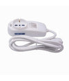 Multipresa 1 Uscite Universali + 2 Bipasso 10/16a Spina 16a Cavo 1.5 Mt 80331n