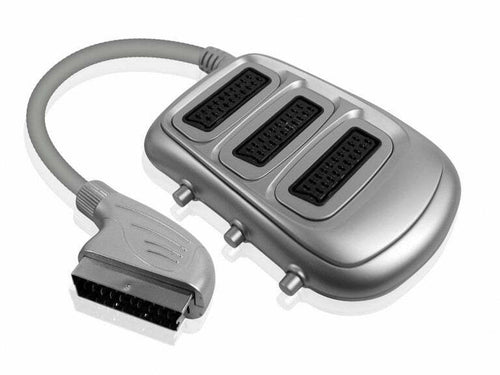 MULTIPRESA 3 POSTI SCART 21 POLI + 3 INTERRUTTORI