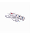 Multipresa 4 Uscite Universali Con Interruttore Luminoso Spina 16a Cavo 3mt 80190n