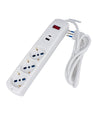 Multipresa 5 In 1 Usb A + C + 3 Prese Per Schuko / Bipasso / Eu Cavo 1.5mt 80081