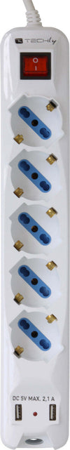 Multipresa-5-Posti-Italiana-Bipasso-con-2-Prese-USB-Techly